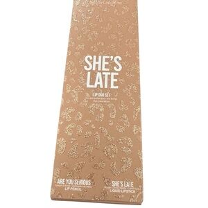 She's Late Lip Duo Set